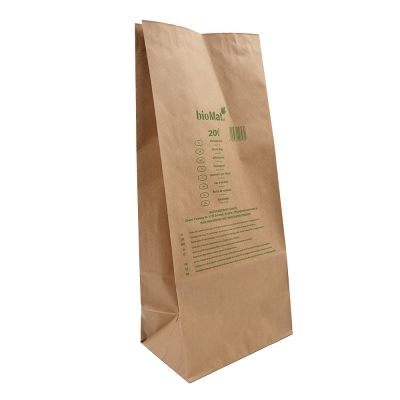 15 - 20 l Bioabfallbeutel aus Kraftpapier, nassfest, lose