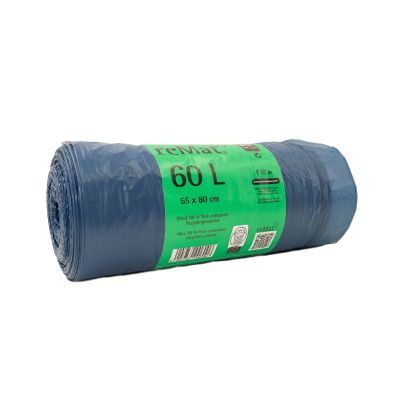 60l Abfallsack mit Zugband aus Recyclingmaterial