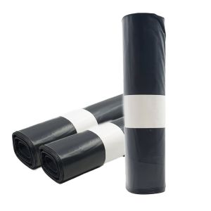 120l Schwerlast Abfallsack 90 µm aus Recyclingmaterial, schwarz
