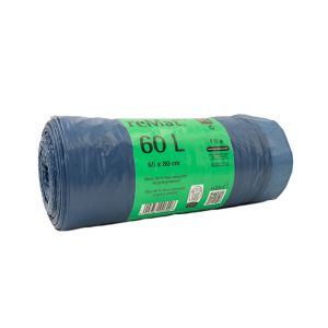 60l Abfallsack mit Zugband aus Recyclingmaterial