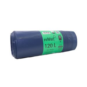 120l Abfallsack mit Zugband aus Recyclingmaterial
