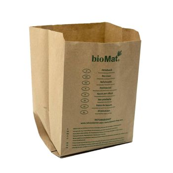 Bioabfallbeutel 10 Liter aus Recyclingpapier